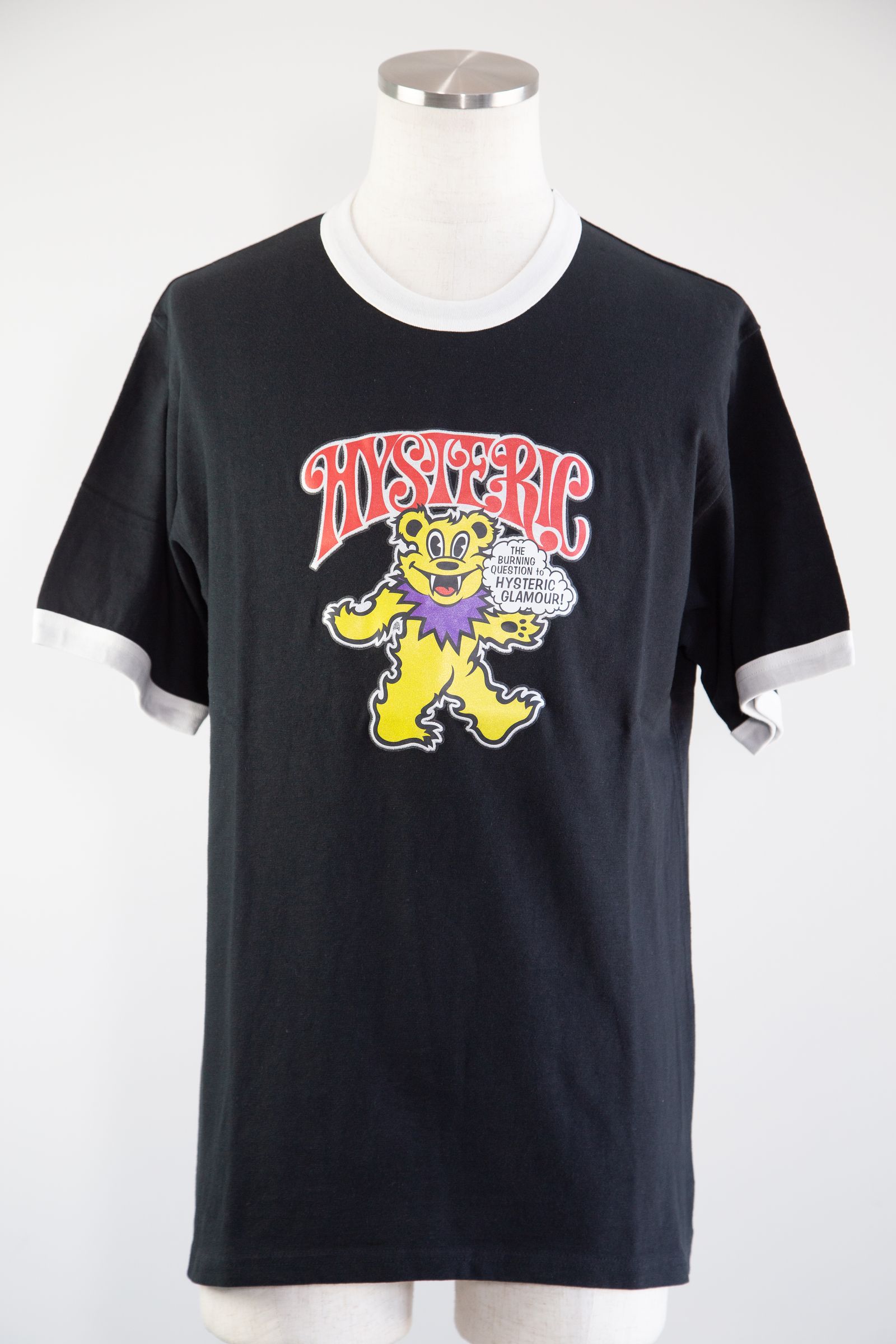 HYSTERIC GLAMOUR - FIRE BEAR GLITTER Tシャツ / ブラック | Tempt