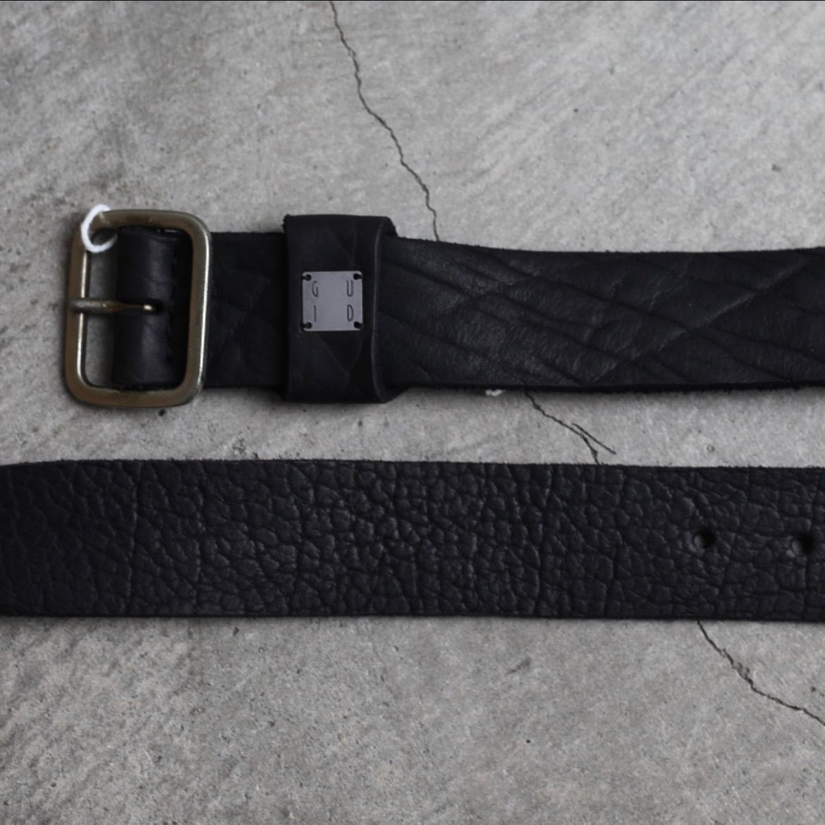 GUIDI - 【再販売通知受付可能】Leather Belt With Buckle(BISON