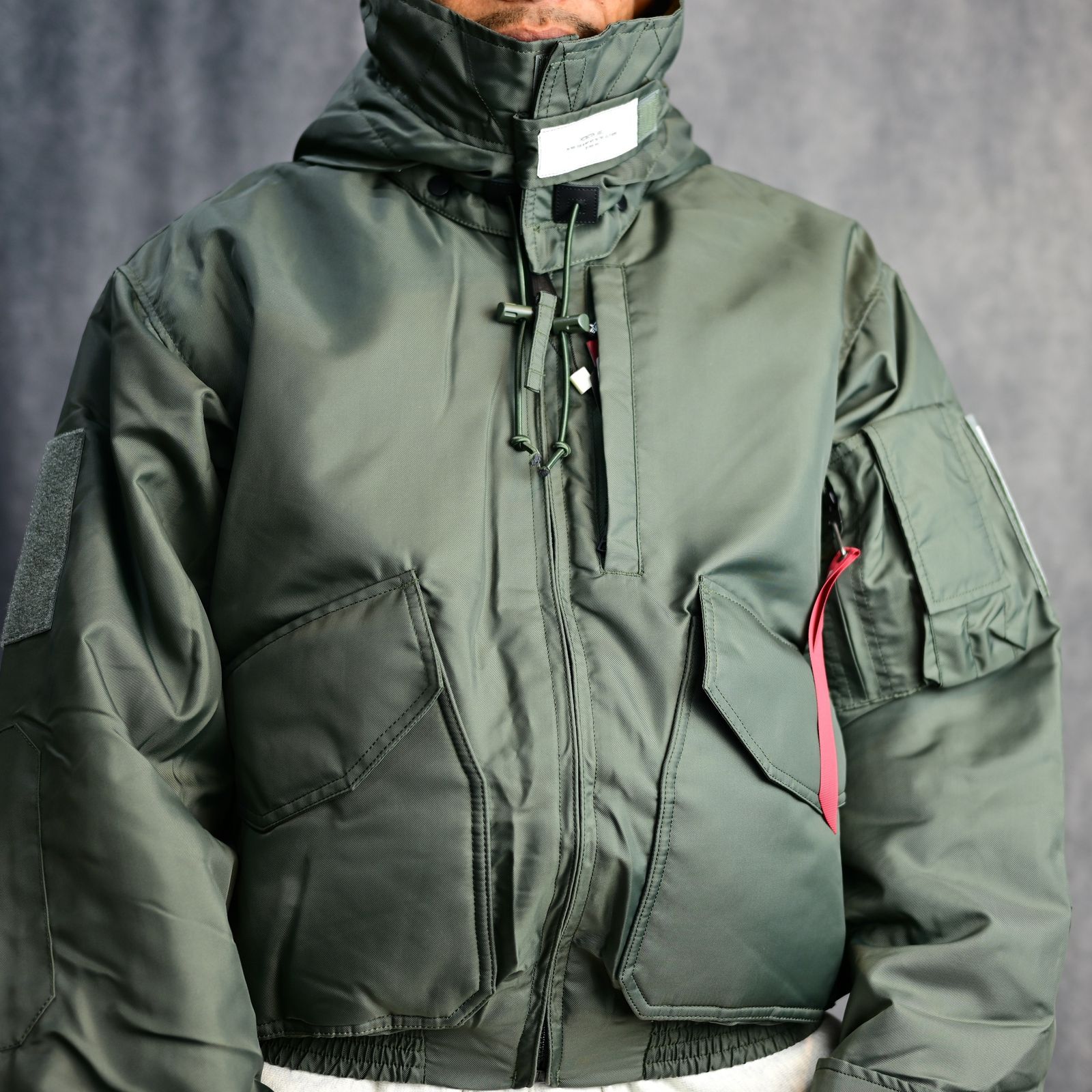 N.HOOLYWOOD - × ALPHA INDUSTRIES MILITARY BLOUSON (SAGE GREEN