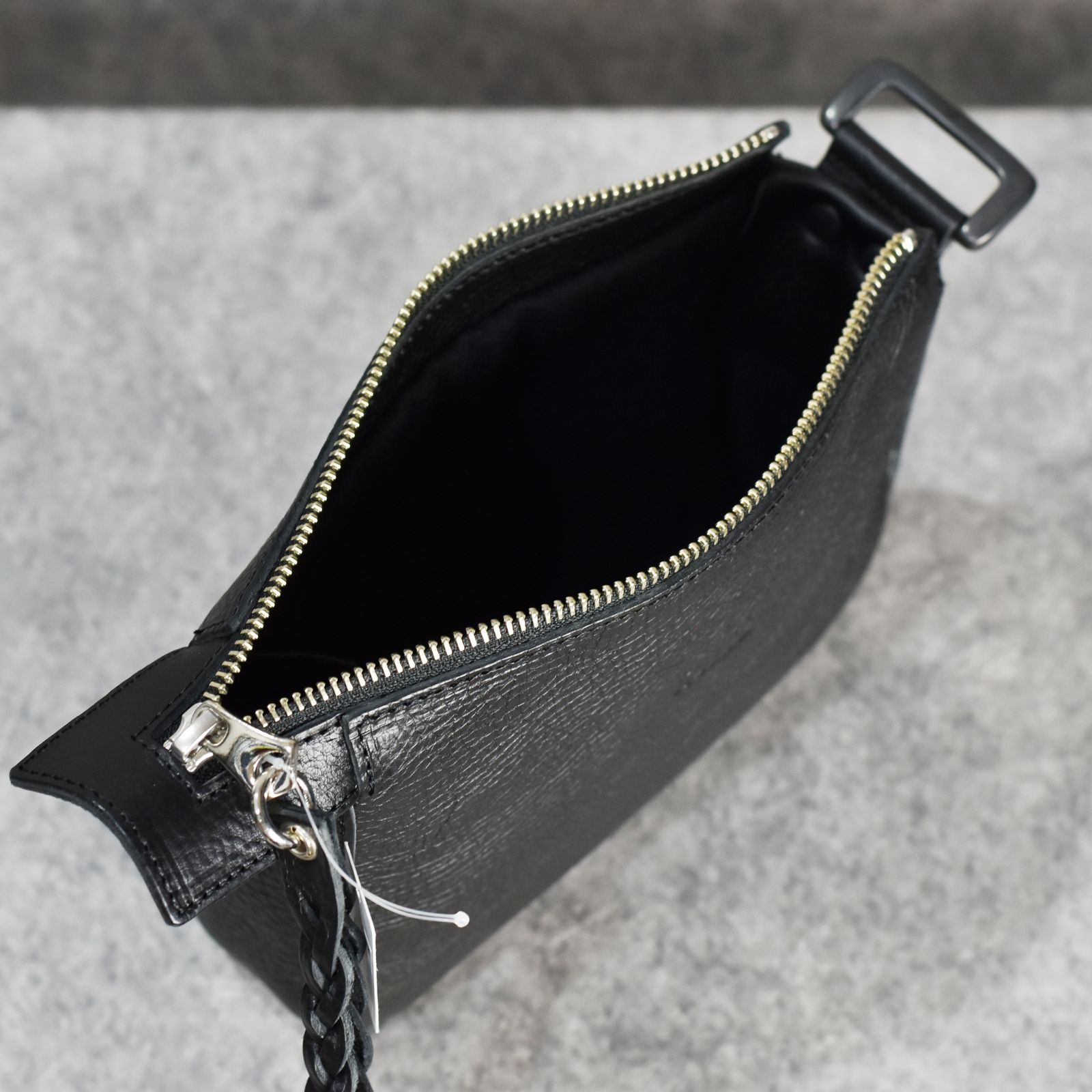 CALEE - STUDS LEATHER MULTI POUCH (BLACK) / スタッズ レザー マルチ
