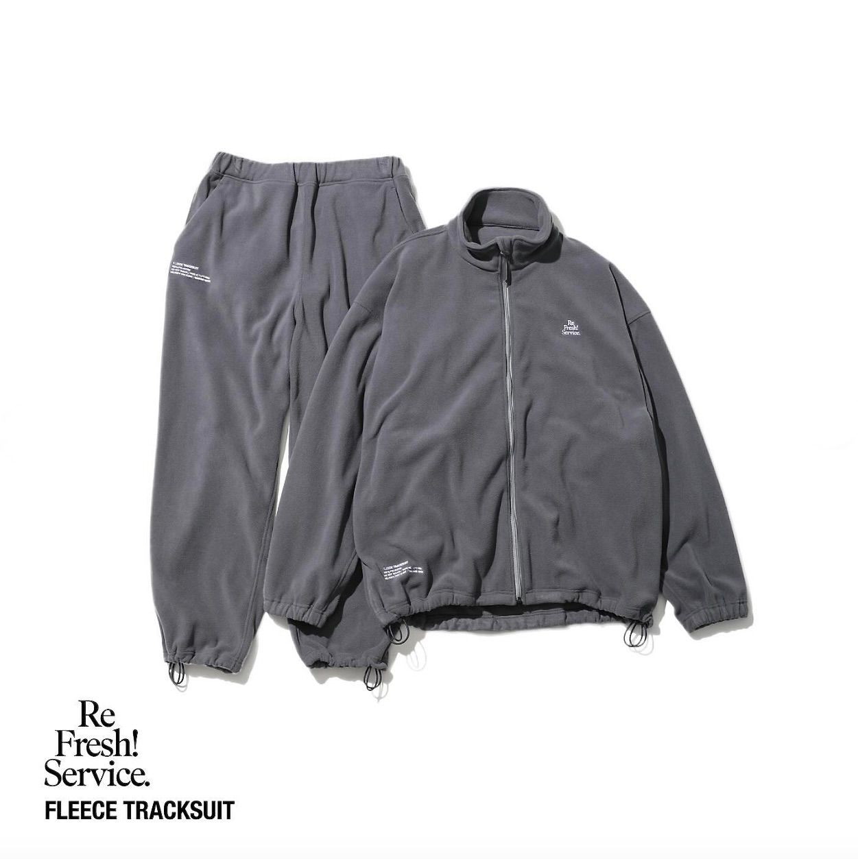 FreshService - ReFresh!Service. “FLEECE TRACK SUIT”(GRAY)☆再販