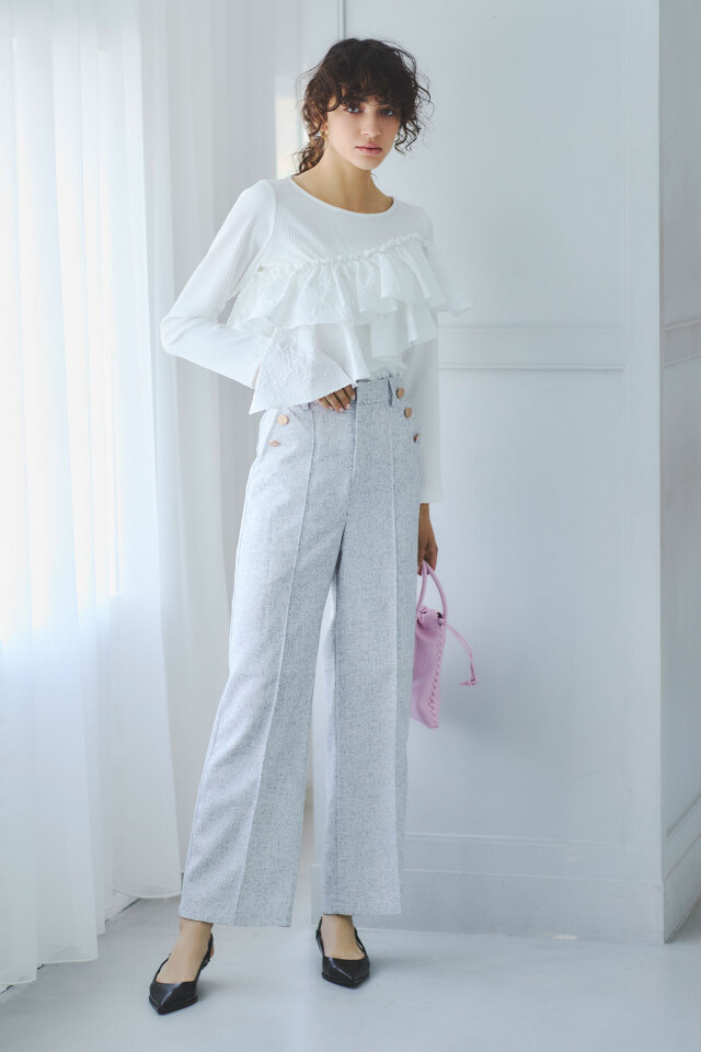 ツイードマリンストレートパンツ