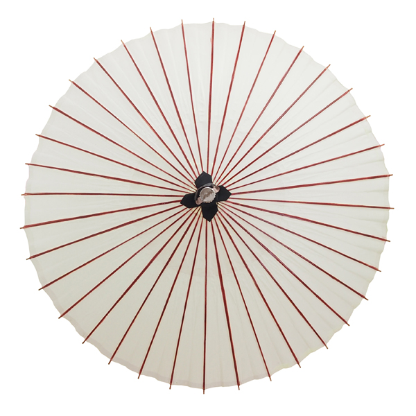 和傘・野点傘専門店 恭雅】 唐傘（中国式傘） 番傘風 白 ※雨天使用不可