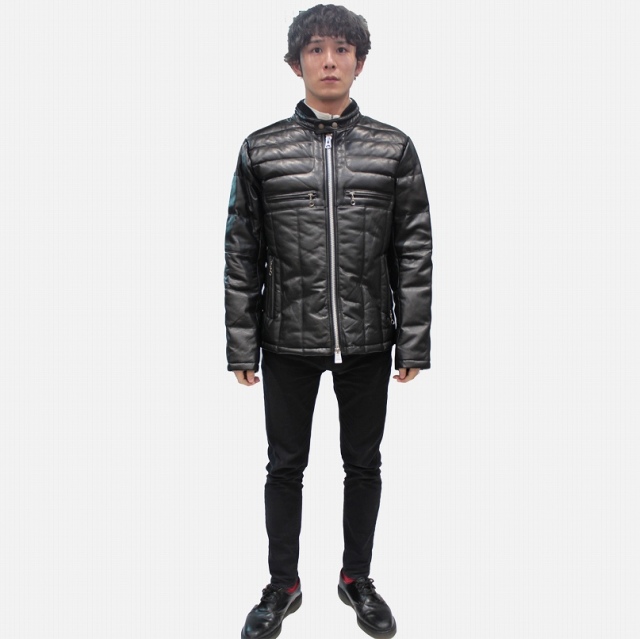 AVIREX アビレックス ラムレザー ダウン ライダースジャケット 6161067