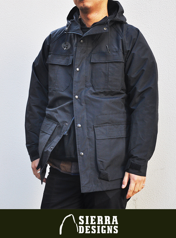 SIERRA DESIGNS シェラデザイン 60/40 MOUNTAIN PARKA BLACK/BLACK を