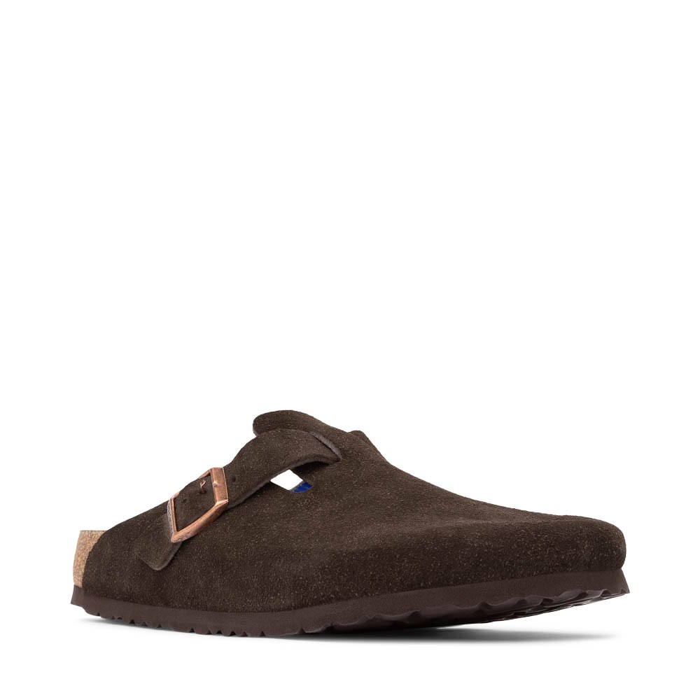 Mens Birkenstock Boston Soft Footbed Clog - Mocha | JourneysCanada