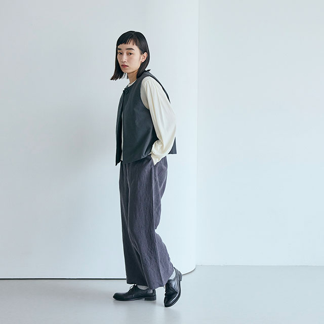 厚手麻のワイドパンツ｜衣料品｜中川政七商店 公式サイト
