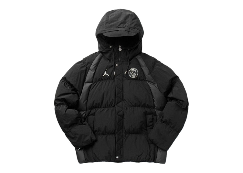 Jordan x Paris Saint-Germain Puffer Jacket Black Men's - FW22 - US