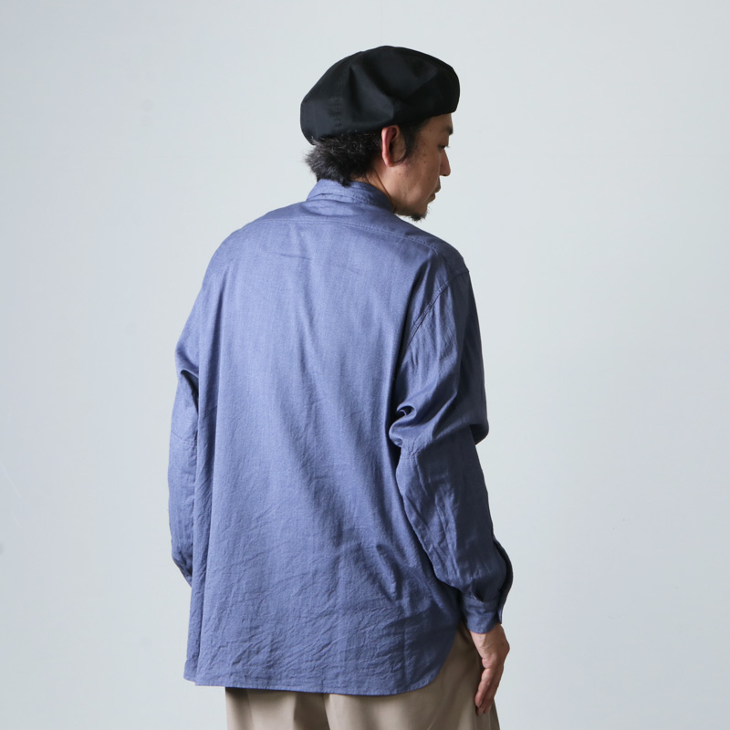 COMOLI (コモリ) ヨリ杢 ワークシャツ