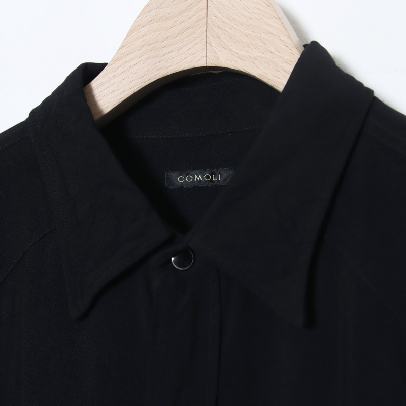 COMOLI (コモリ) レーヨン ウエスタンシャツ