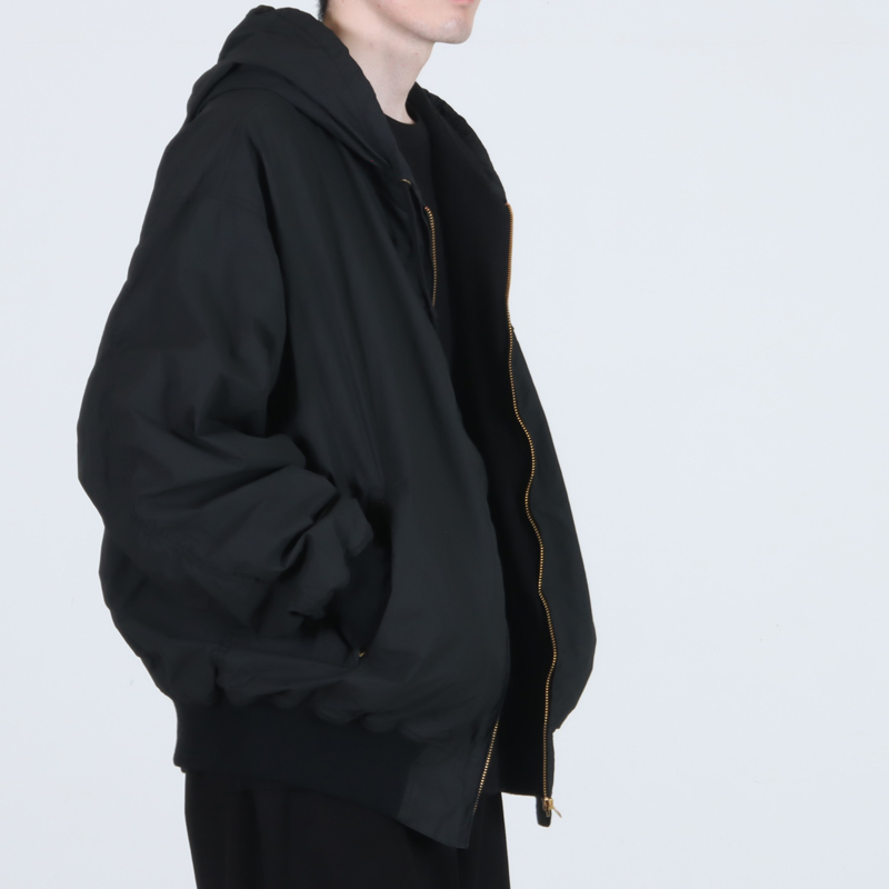 COMOLI (コモリ) コットンナイロン ジップパーカ