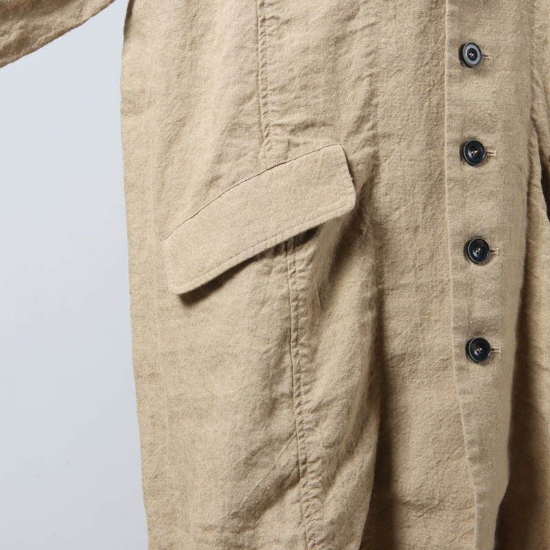 ICHI Antiquites (イチアンティークス) リネンキャンバスコート