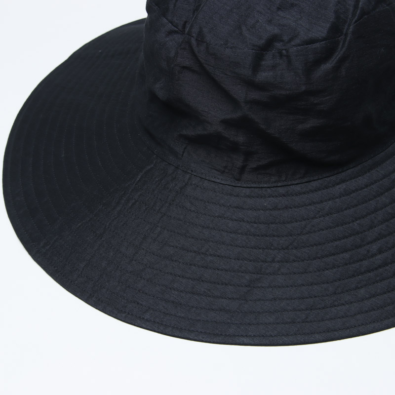 KIJIMA TAKAYUKI (キジマタカユキ) LINEN RAYON WIDE BRIM BUCKET HAT