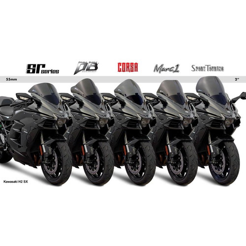 スクリーン ダブルバブル ダークスモーク Ninja H2 SX/SE(18-19) - バイク