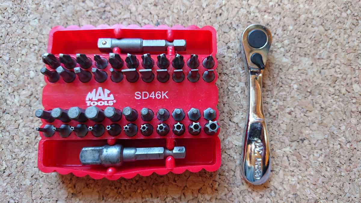 MAC TOOLS 39ピースヘックスビットラチェットセット SBR935B MAC TOOLS