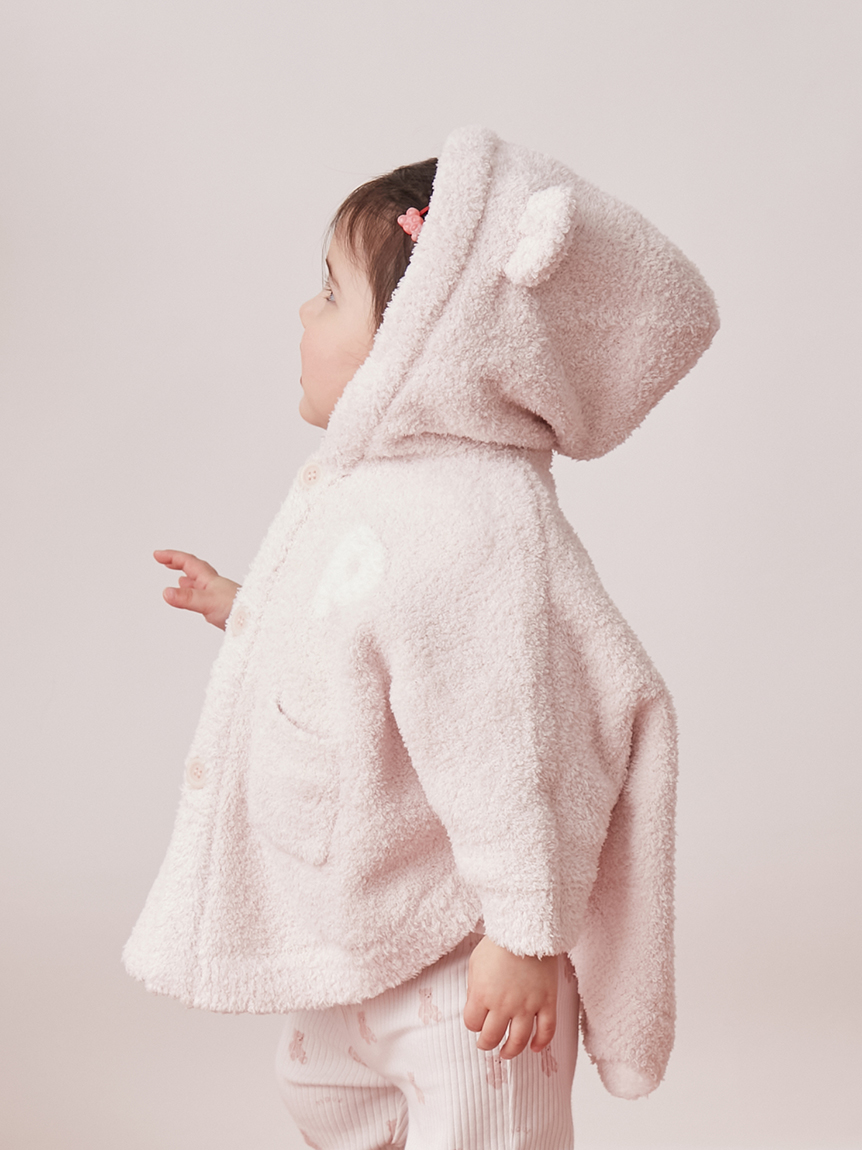 ONLINE限定カラーあり】【BABY】パウダーベアポンチョ(ポンチョ