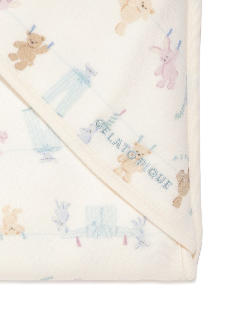 BABY】ウォッシングアニマル柄ブランケット(スタイ)｜ルームウェア