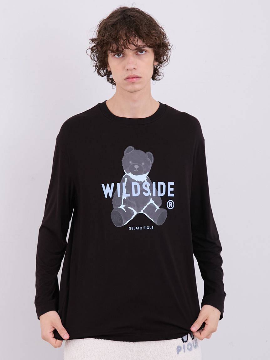 WILDSIDE】【UNISEX】ベアモチーフロングTシャツ(トップス)｜ルーム