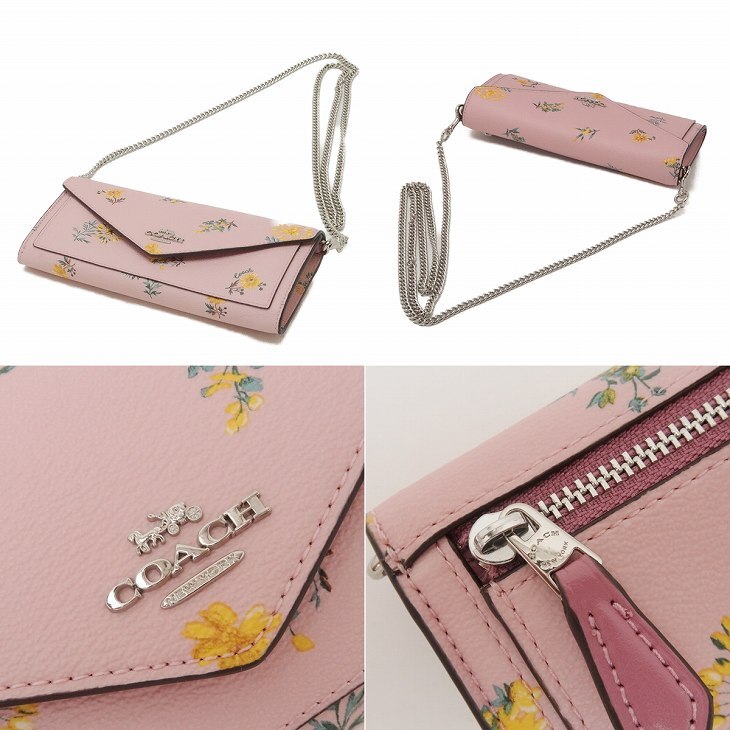 コーチ COACH 財布 レディース 長財布 ショルダーバッグ レザー 2way