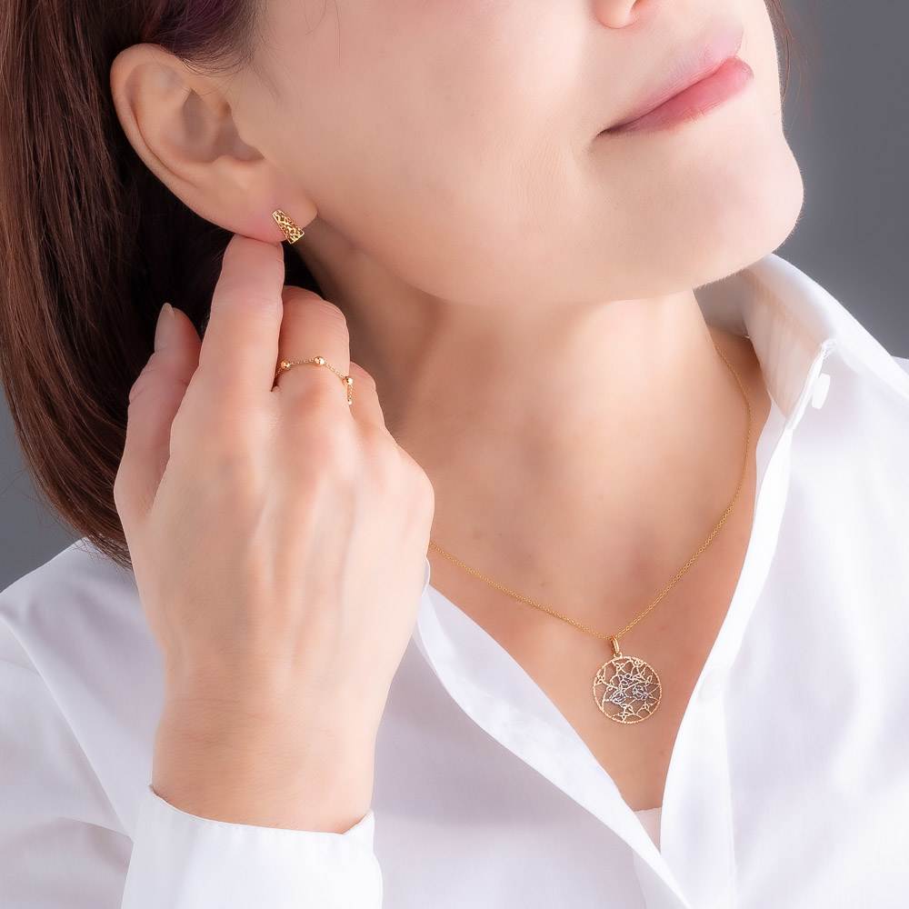 K10 透かし柄 ピアス 通販 - ディノス