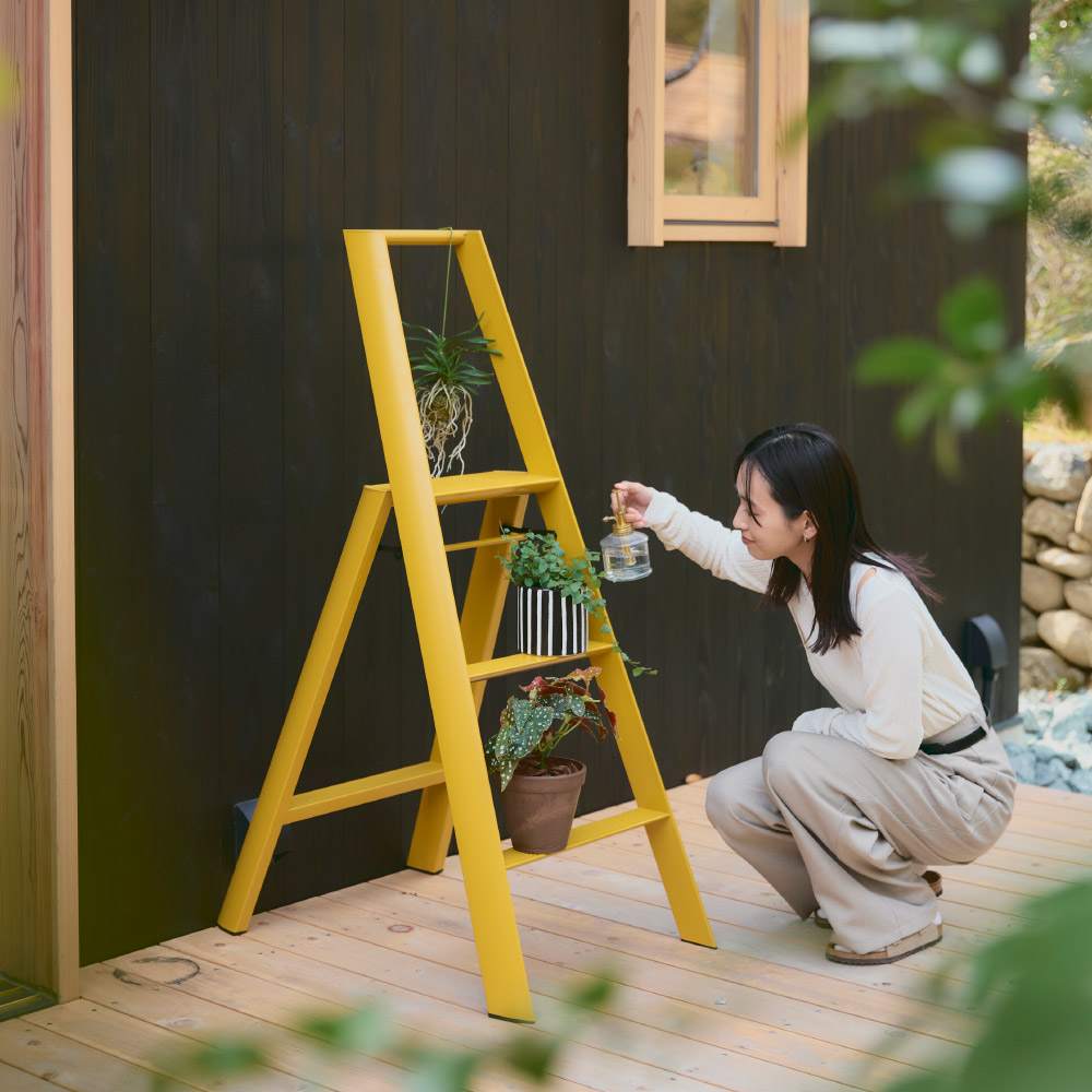 lucano/ルカーノ ステップスツール 3段・天板高さ79cm パステル 通販