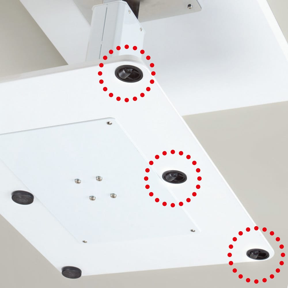 幅120cm］ 移動がしやすいキャスター付き昇降式テーブル 通販 - ディノス