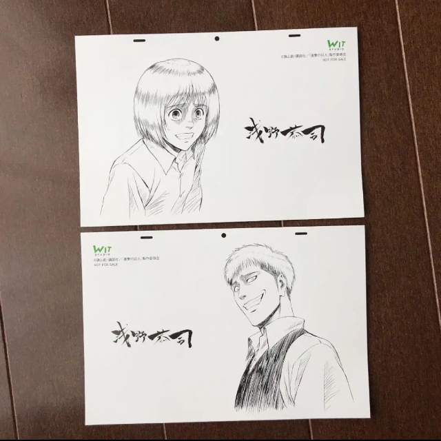進撃の巨人 浅野恭司原画展 ポストカード アルミン ジャンの通販 by