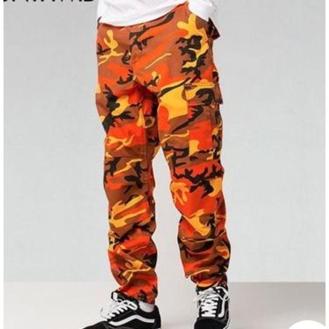 メンズ☆迷彩柄パンツ◇XL/オレンジ系の通販 by ソフィー♡'s shop｜ラクマ