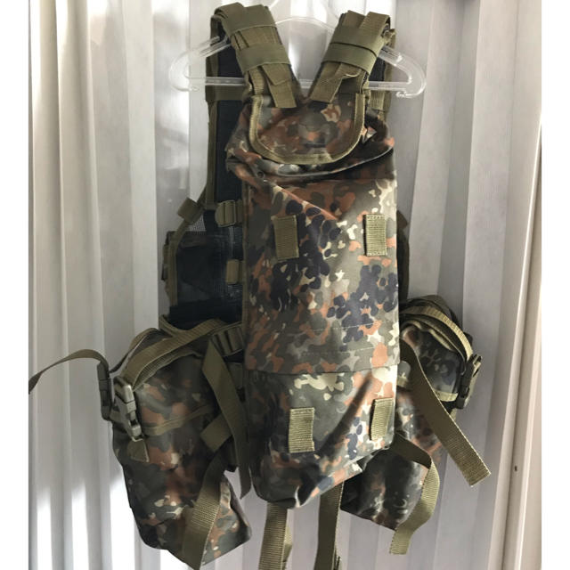 MIL-TEC社製 タクティカルベスト フレクターカモ迷彩 ドイツ軍迷彩の