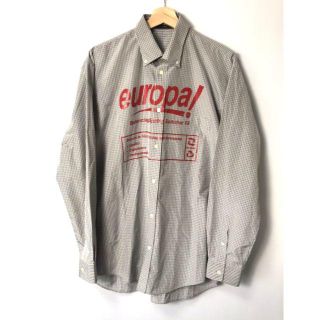 BALENCIAGA - 【H】18SS バレンシアガ europaプリント ビッグシャツ 38