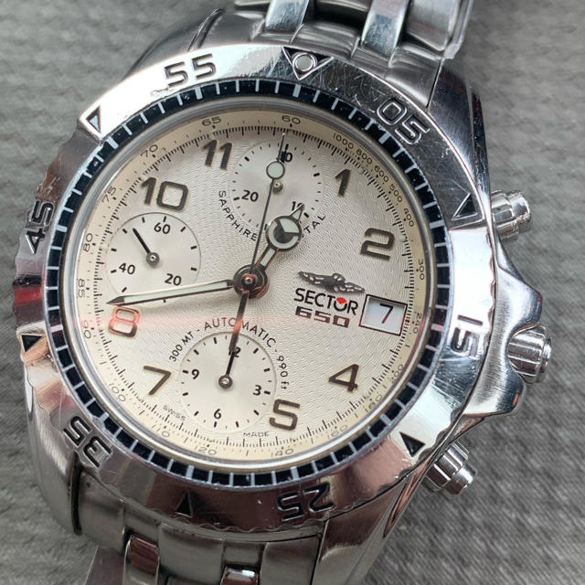 SECTOR - （最終値下げ）SECTOR650 7750自動巻クロノグラフ搭載【中古