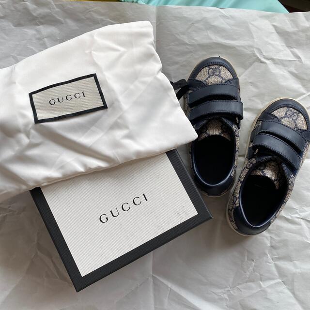GUCCI - GUCCI グッチ チルドレンズ キッズ レザースニーカー 25 の