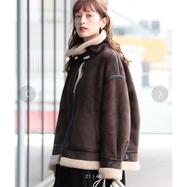 BEAMS フェイクムートン ボマー ブルゾンの通販 by ケロケロッピ's