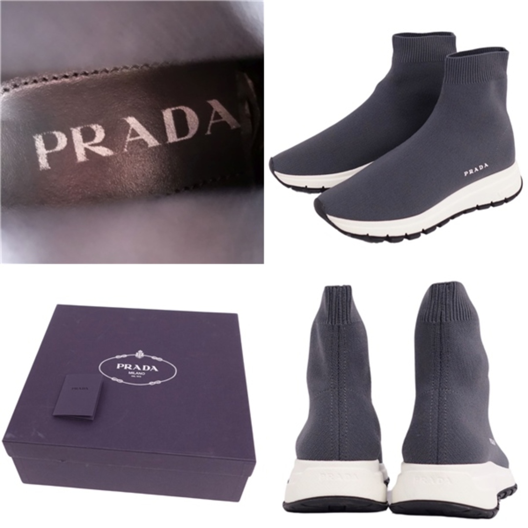 PRADA - 美品 プラダ PRADA スニーカー ニット ソックススニーカー