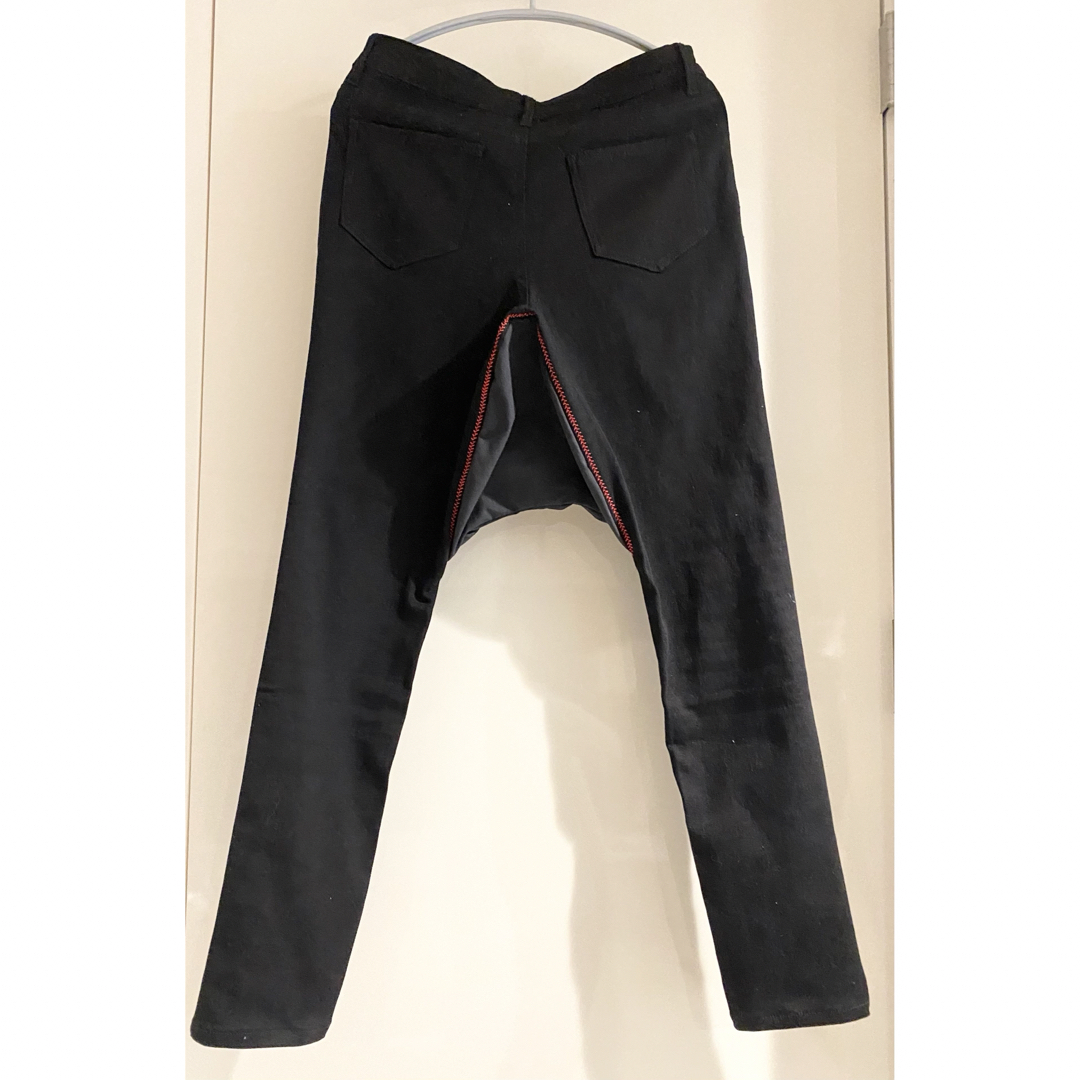 オーダー品】サルエル パンツ デニム 黒 ブラック スキニー 検 GACKTの