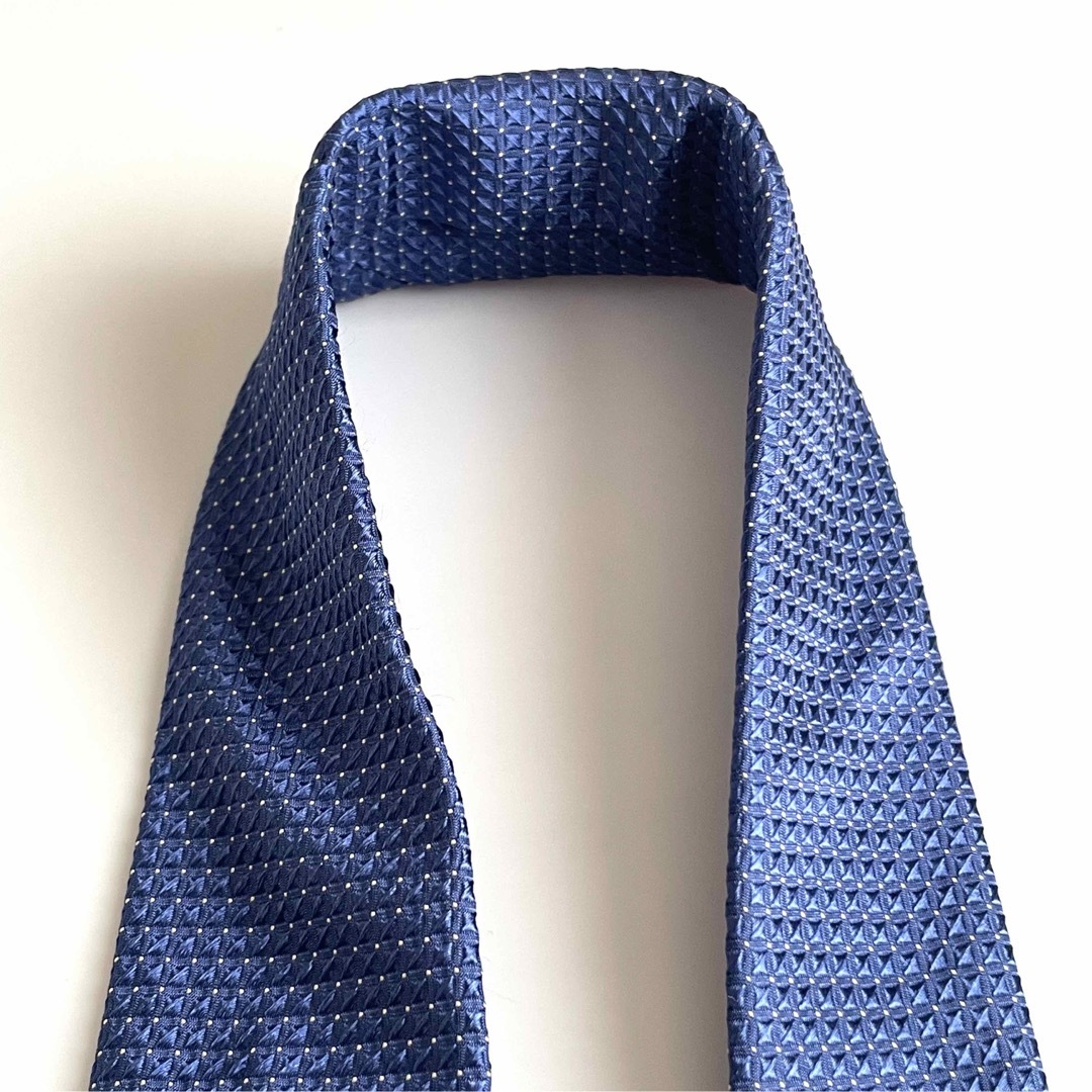 BURBERRY - ꧁良品꧂ バーバリー ネクタイ ホースロゴ 光沢 ブルー