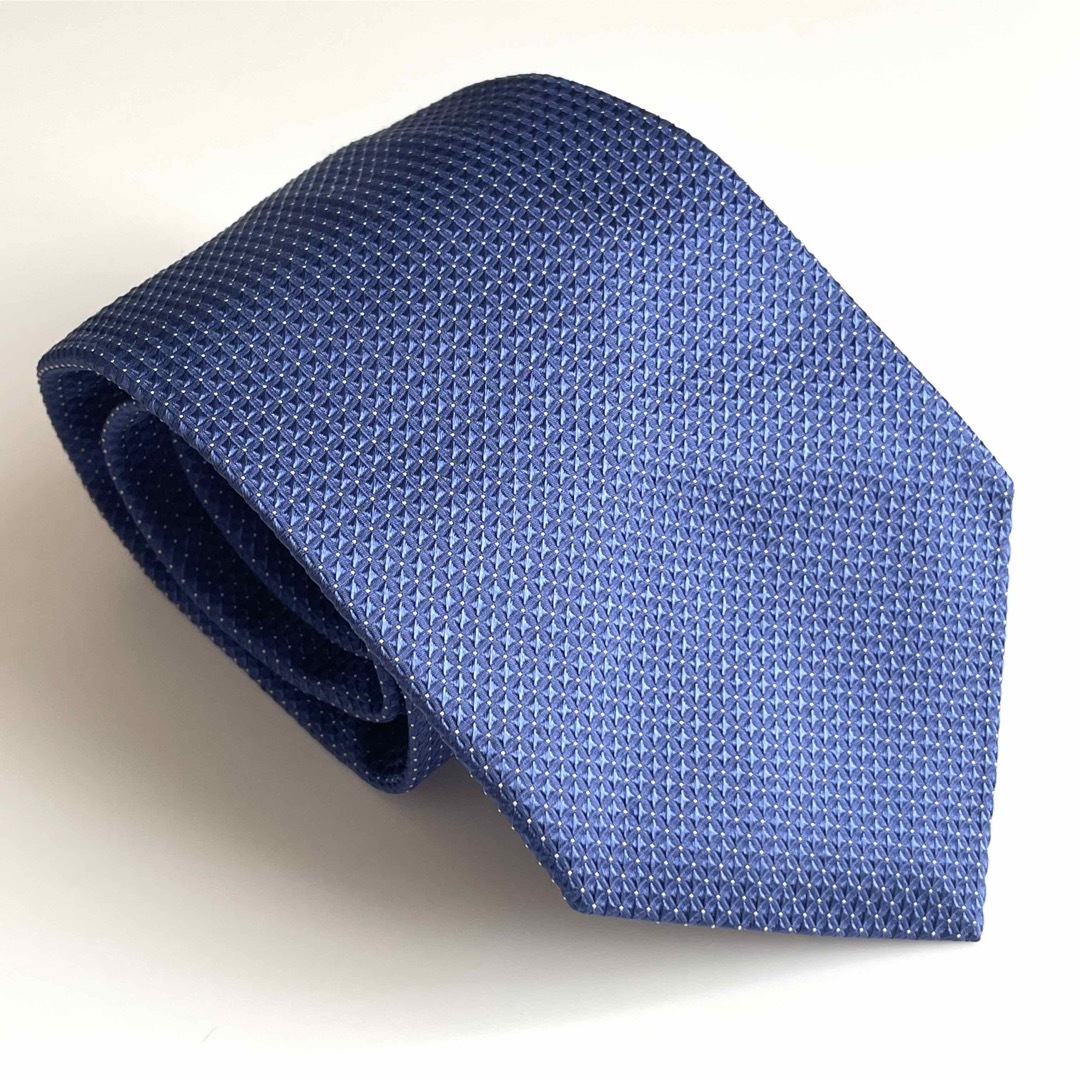 BURBERRY - ꧁良品꧂ バーバリー ネクタイ ホースロゴ 光沢 ブルー