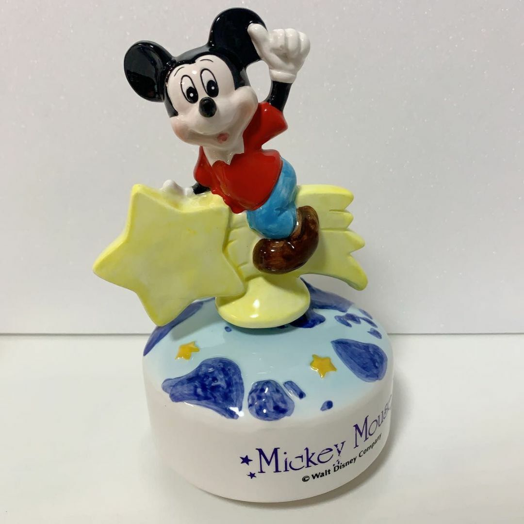 Disney - 希少品 ディズニー ミッキー ミニー オルゴール 陶器 レトロ