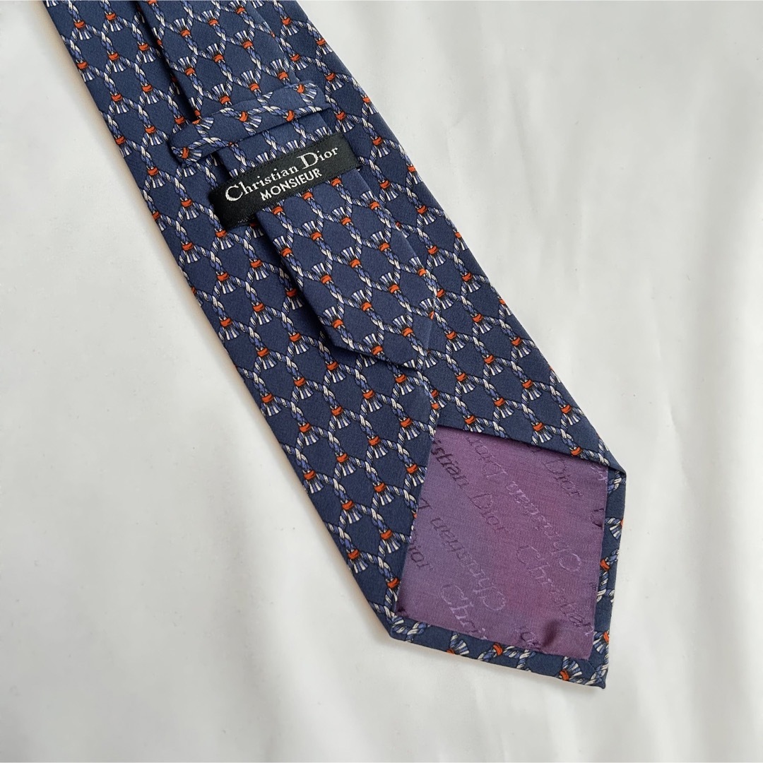 Christian Dior - Christian Dior ディオール ネクタイ ネイビー系