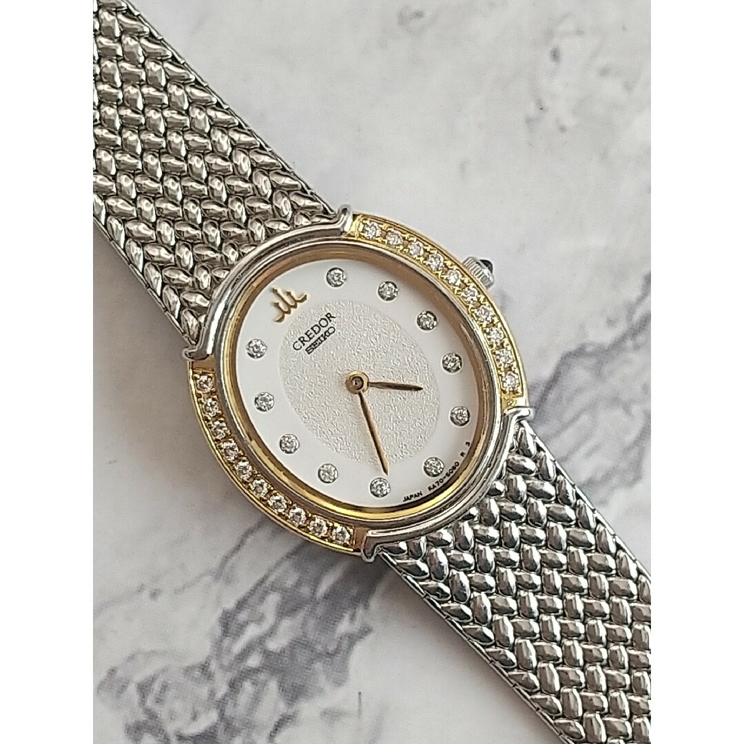 CREDOR - クレドール シグノGSWE940 美品 18KT 31Pダイヤ レディー