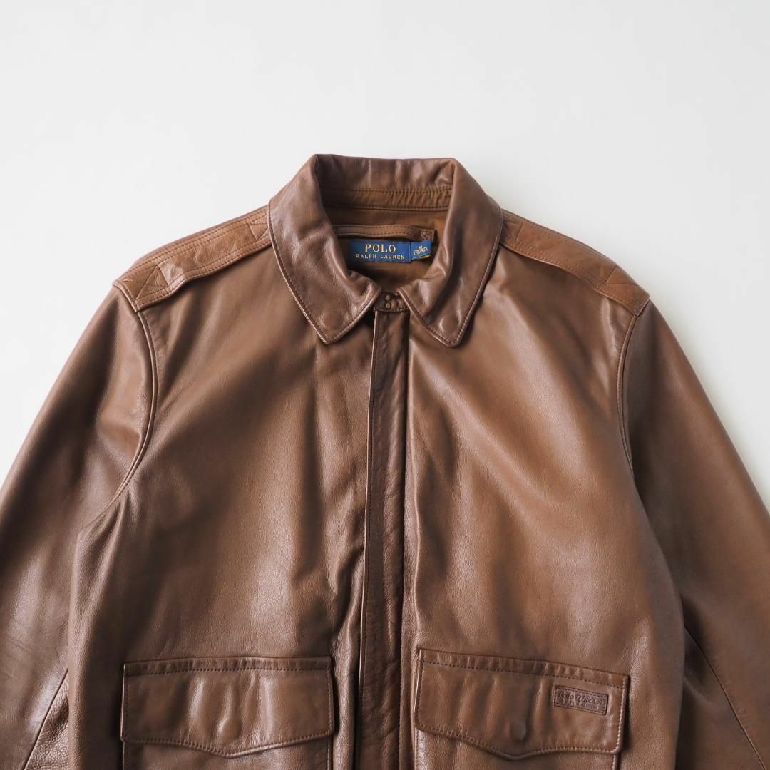 POLO RALPH LAUREN - ラルフローレン 極美品 A-2 レザージャケット 本
