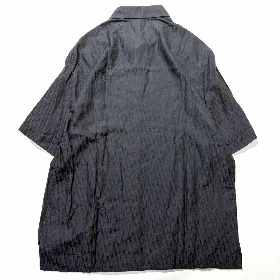 DIOR HOMME - 【極美品】DIOR Homme シャツ 半袖 オブリーク ネイビー