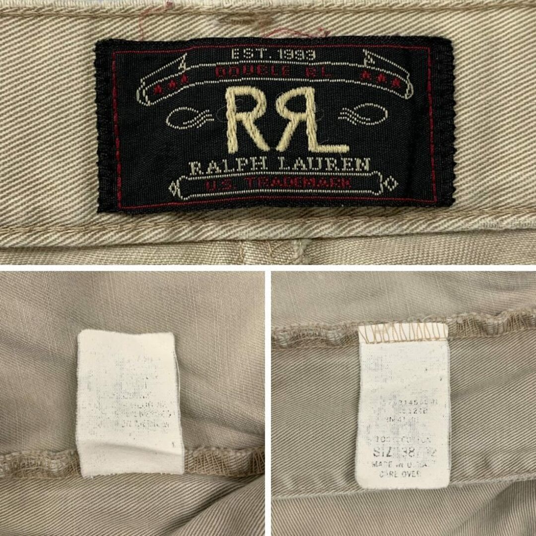 RRL - ダブルアールエル チノパンツ 90S 三ツ星タグ ベージュ メンズ