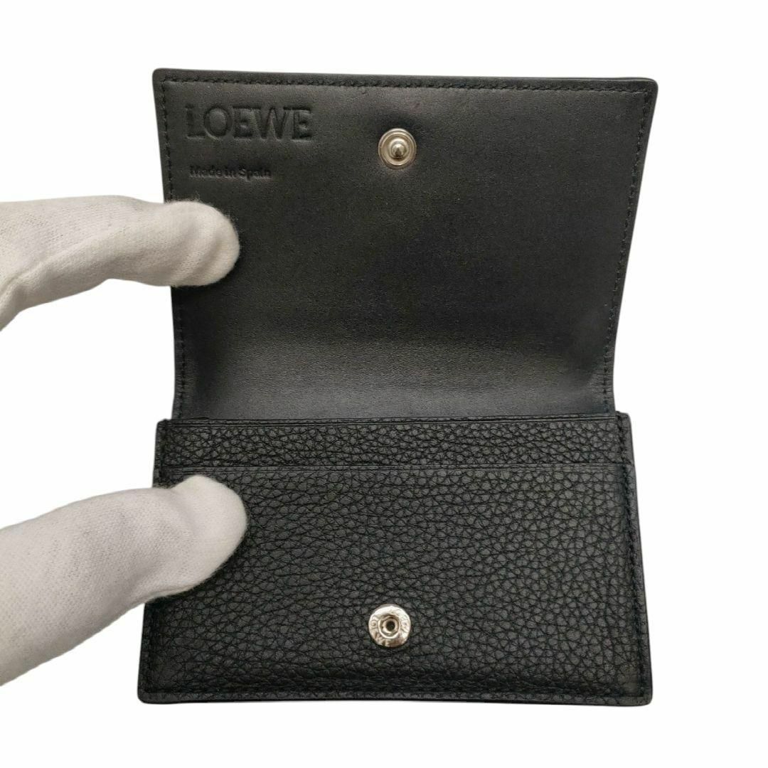 LOEWE - ロエベ 名刺入れ ビジネスカードホルダー ブラック アナグラム