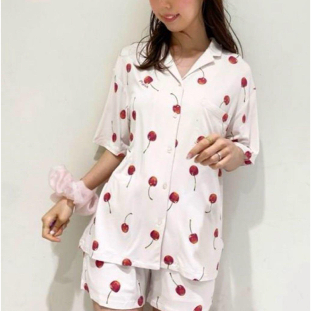 gelato pique - ジェラピケ チェリー柄パジャマ上下セットの通販 by