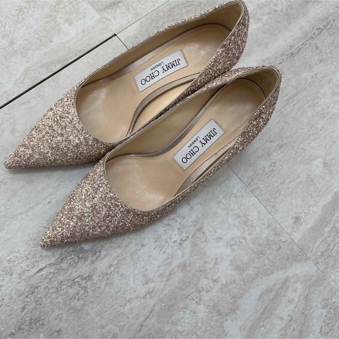 JIMMY CHOO - ジミーチュウ キラキラパンプスの通販 by プロフィールお