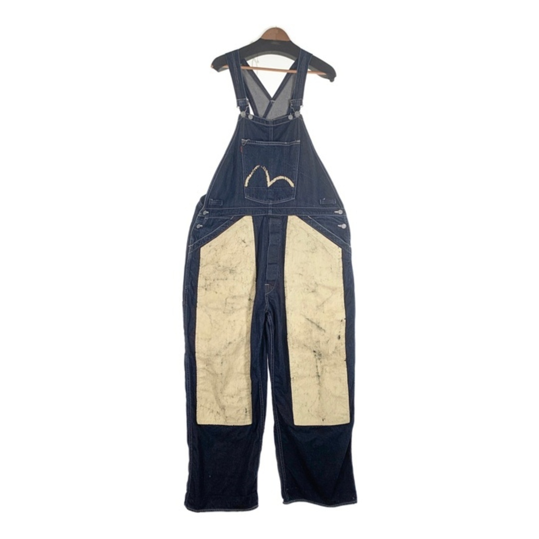 EVISU - EVISU エヴィス ダブルニーデニムオーバーオール インディゴ