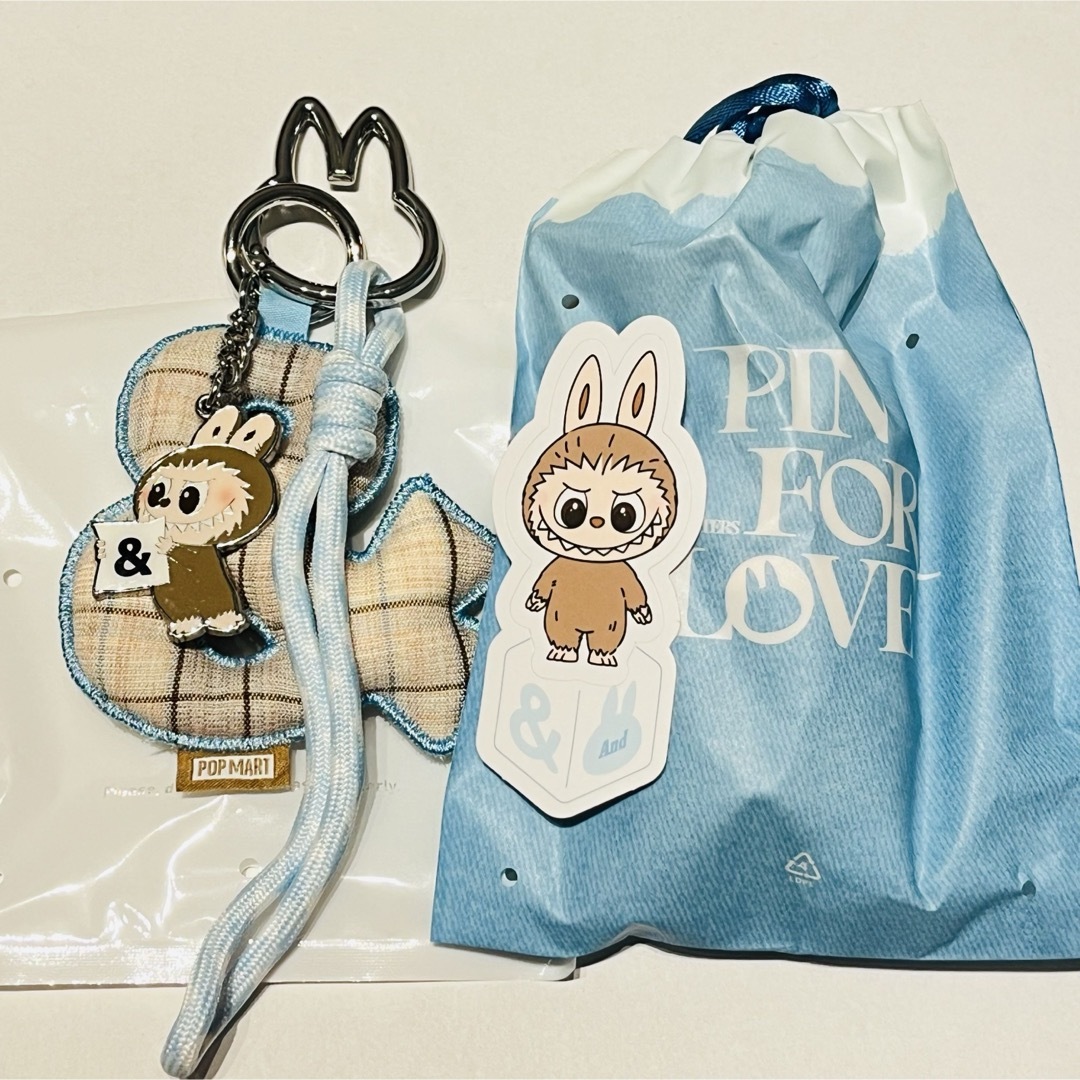 POPMART ラブブ イニシャル アルファベット ぬいぐるみ ペンダント &の