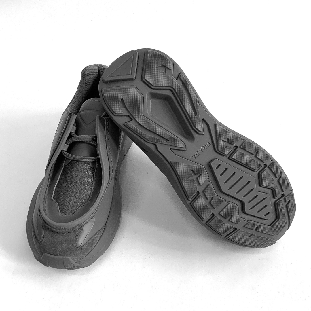 PRADA - 新品 PRADA プラダ システム スニーカー グレー 靴 27cmの通販