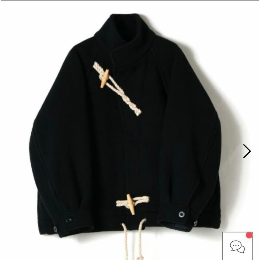 HYKE - 2025 Hyke ダブルフェイスダッフルジャケット ブラック 1の通販